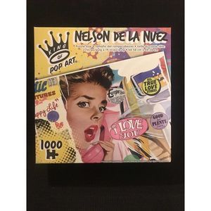 New! King of Pop Art - Nelson De La Nuez - I Love You - 1000 Piece Puzzle